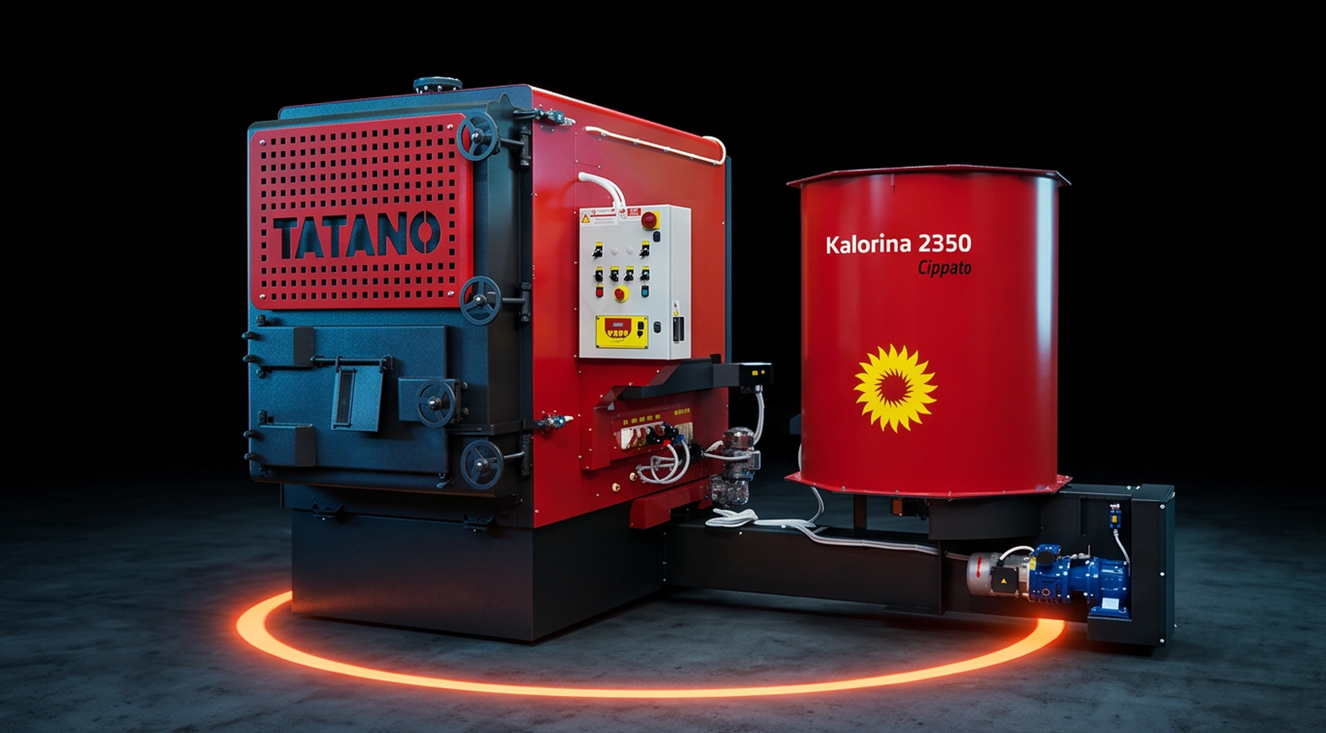 Kalorina Série 25 E Media Potenza — Détail logo TATANO