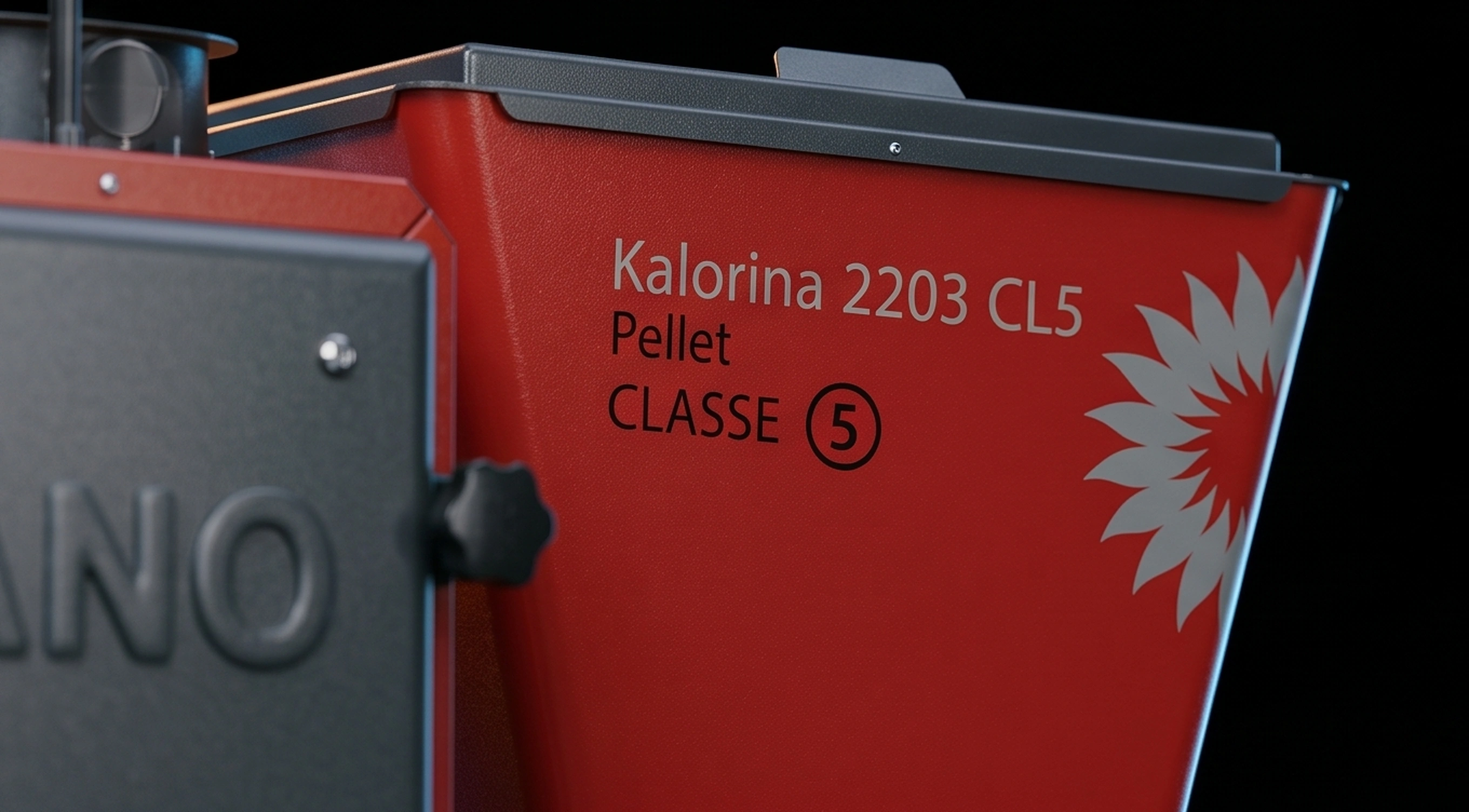 Kalorina K2203 CL5 PELLET — Détail logo TATANO